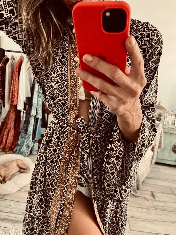Producto - Kimono Tulum Negro - 2