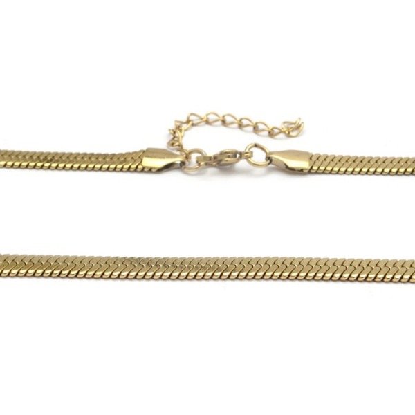 Producto - Cadena Clapton Aplanada Dorada