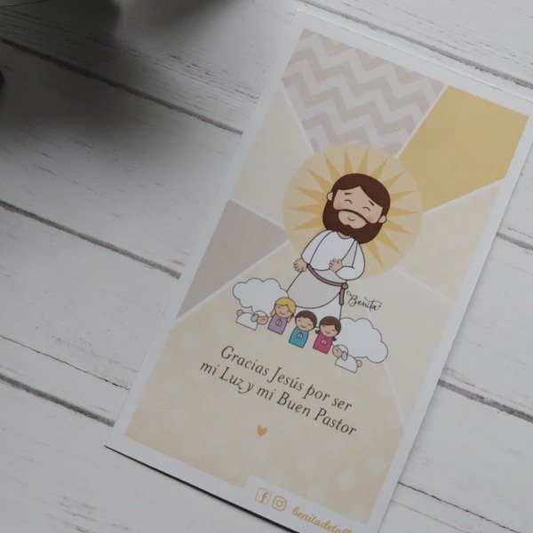 Producto - Diseño de Estampitas - Modelo Jesús Amigo