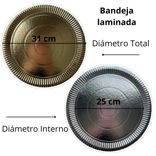 Producto - Bandeja de Cartón Laminada 31 cm