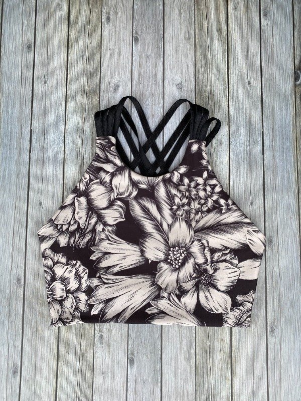 Top casiopea reversible colección flor ceniza