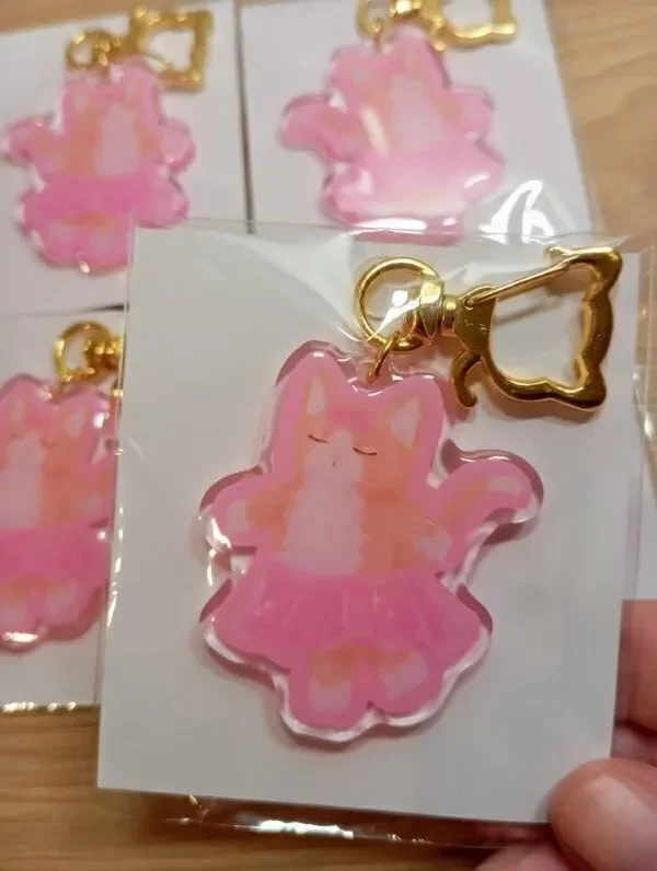 Producto - Gatita ballet keychain - Stock inmediato