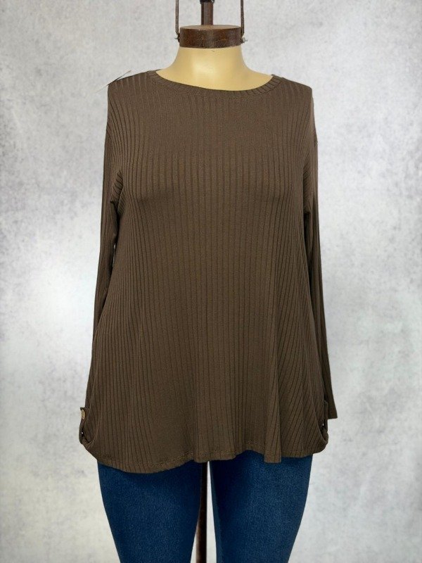 Producto - REMERA DONATO CHOCO MORLEY BOTONES EVASE