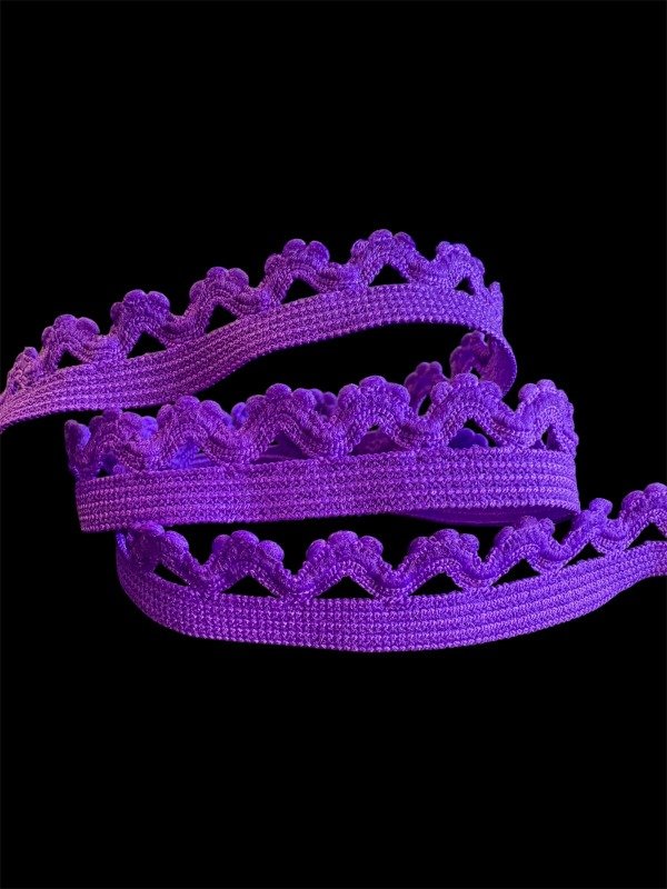 Producto - Picot Serrucho Púrpura 12 mm ELACIN (1 metro)