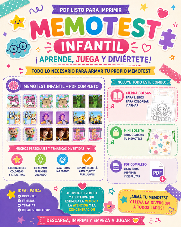 Producto - MEMOTEST INFANTIL