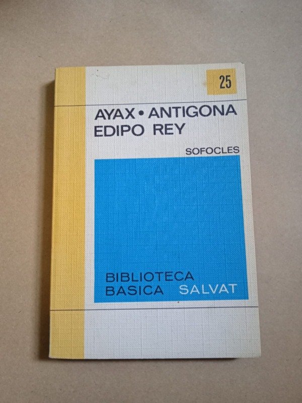 Producto - Ayax Antígona Edipo Rey - Sófocles - Salvat 1970