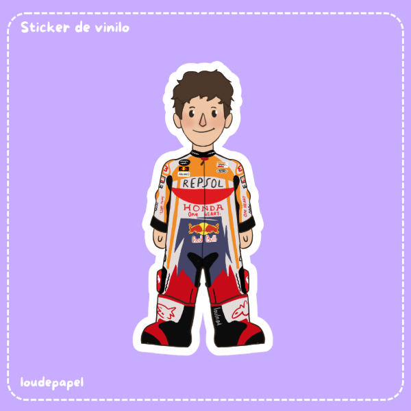 Producto - Mini Marc Marquez - Sticker de vinilo