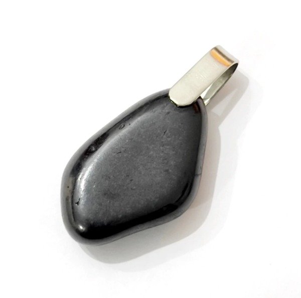 Producto - Dije rolado de shunguita en alpaca