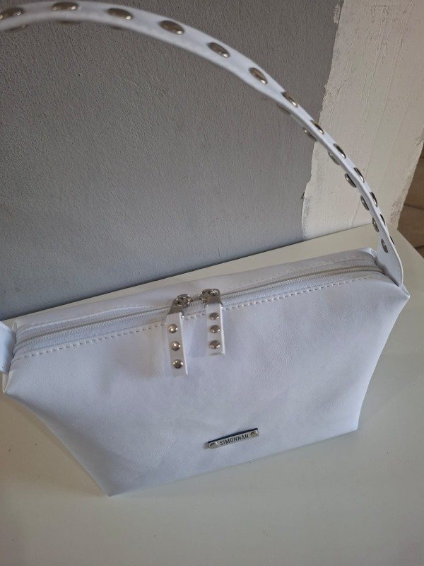 Producto - Mini Bag Ina Blaca con tachas grandes - 1