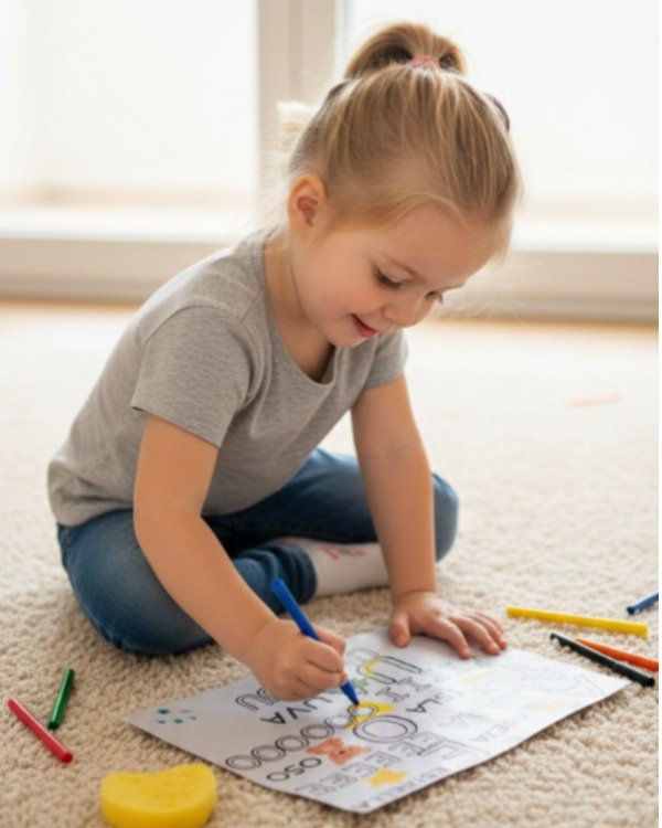 Producto - Plantilla enrollable Aprende Vocales Lavable