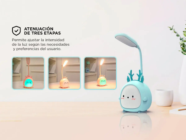 Producto - Luz De Noche Velador Led Infantil -Gadnic (Luna037R) - 2