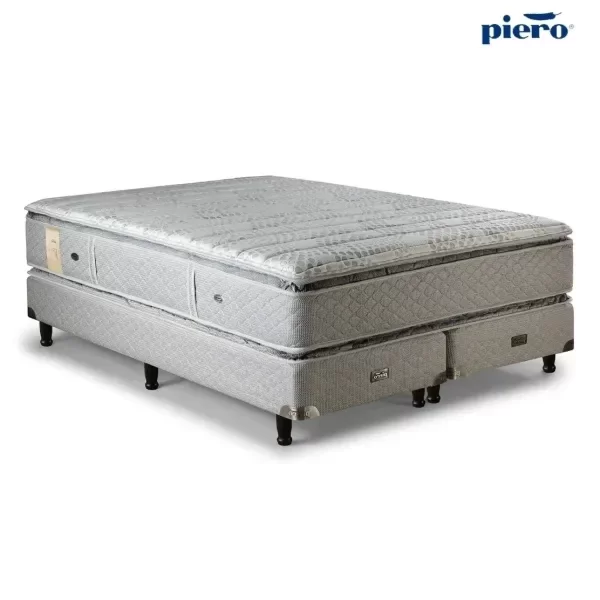 Producto - Sommier y Colchón Piero Montreaux Doble Pillow Top 200x160 +2 almoh. regalo - 2