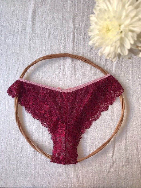 Producto - Vedeless puntilla bordó