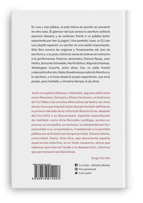 Producto - FOLK LORE: SOBRE LA IMPROVISACIÓN DE LA ESCRITURA - HAIDU KOWSKI - LA CRUJIA - 1