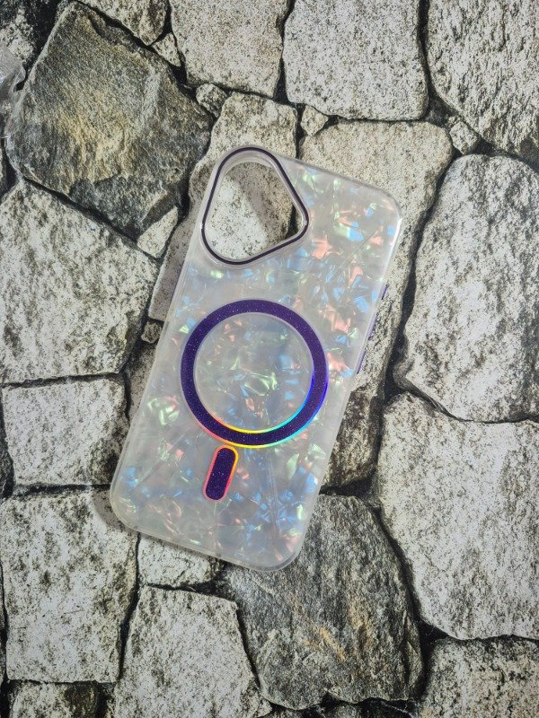 Producto - Funda rígida Magsafe nacar Iphone 17 violeta