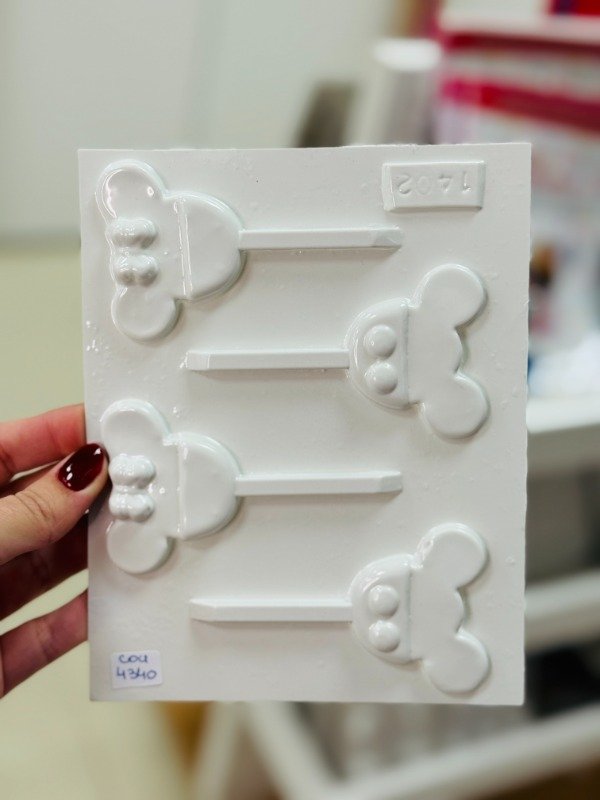 Producto - Molde acetato para paletas de Minnie y Mickey