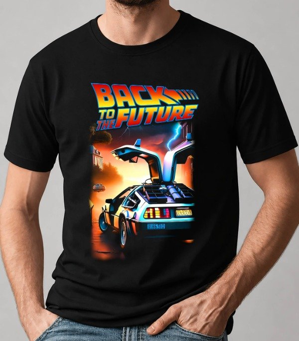 Producto - Remeras negras Unisex Personajes Retro - 0