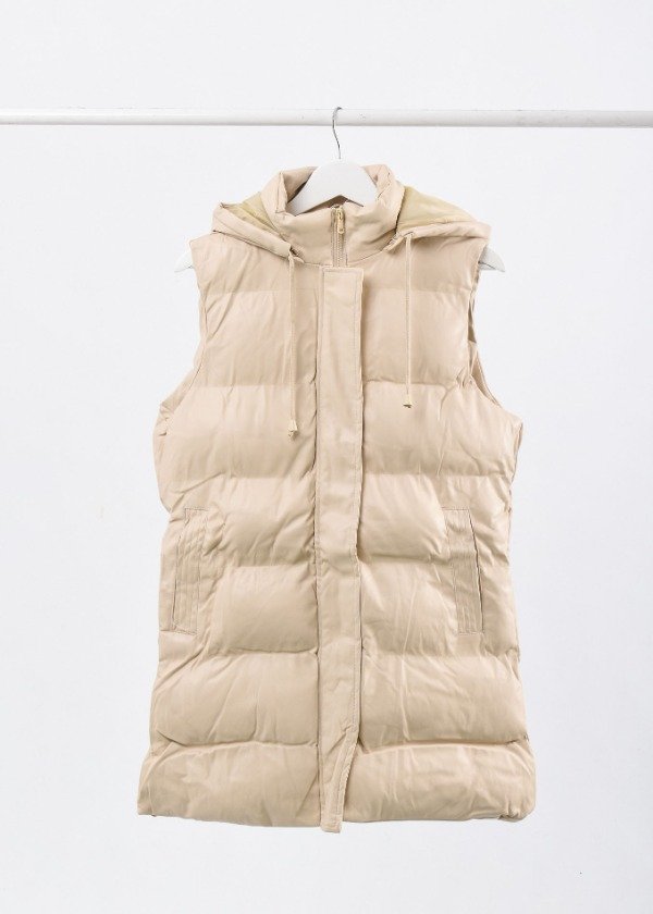 Producto - HK995 CHALECO PUFFER ENGOMADO LARGO