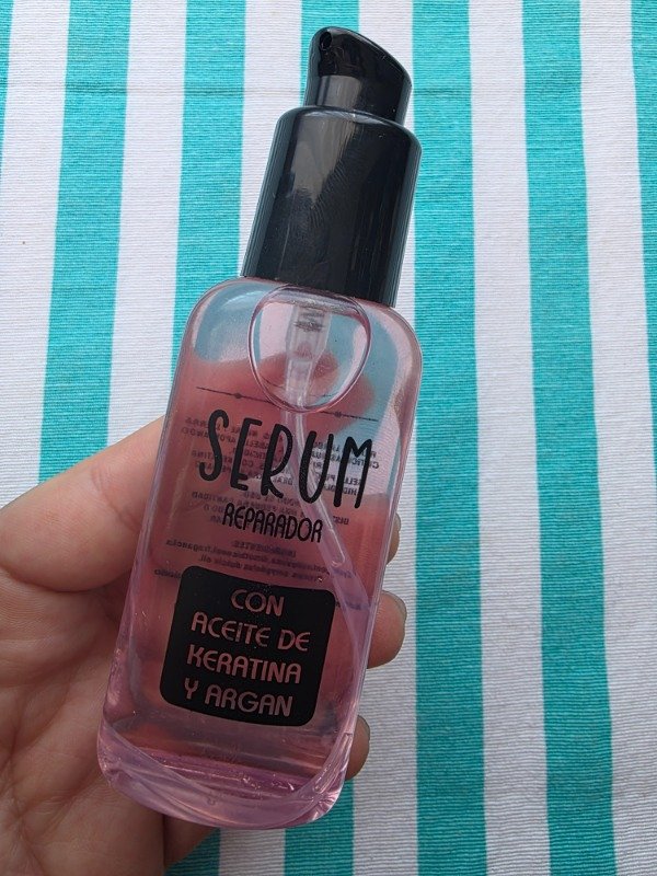 Producto - Serum Reparador para el cabello con Aceite de Keratina y Argán por 30ml