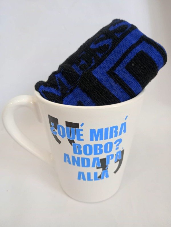 Producto - Taza Cerámica Messi c/par mediass