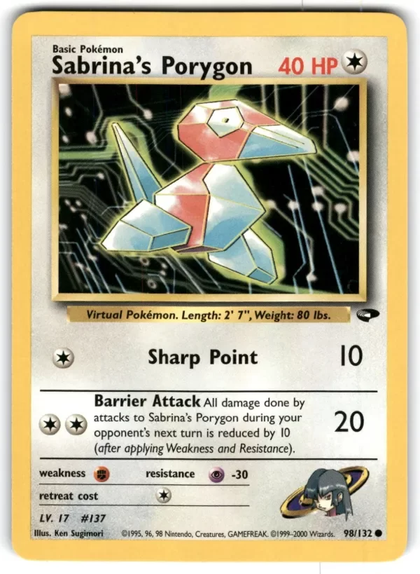 Producto - Sabrina's Porygon #098/132 Gym Challenge Pokemon