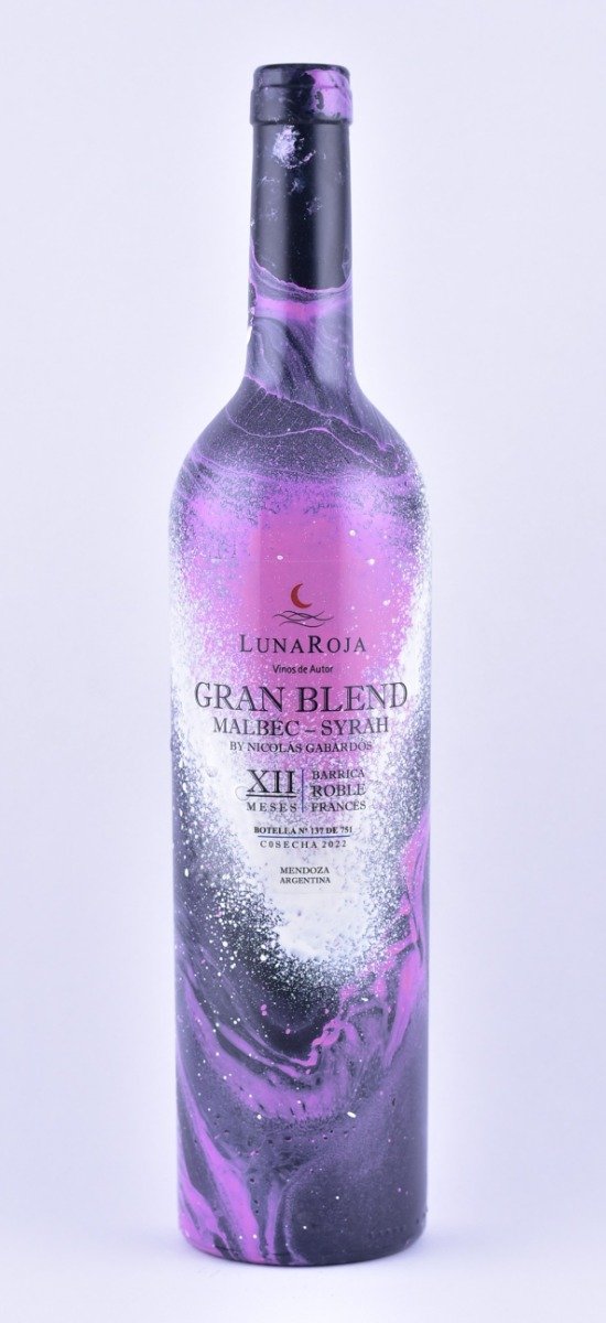 Producto - LUNA ROJA GRAN BLEND RESERVA BOTELLA PINTADA EDICIÓN LIMITADA