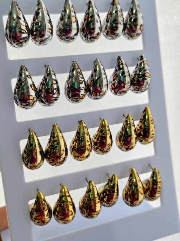 Producto - Aro Chunky Gota animal print