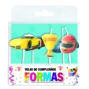 Producto - vela autito de carreras moto casco formula 1x 5 un