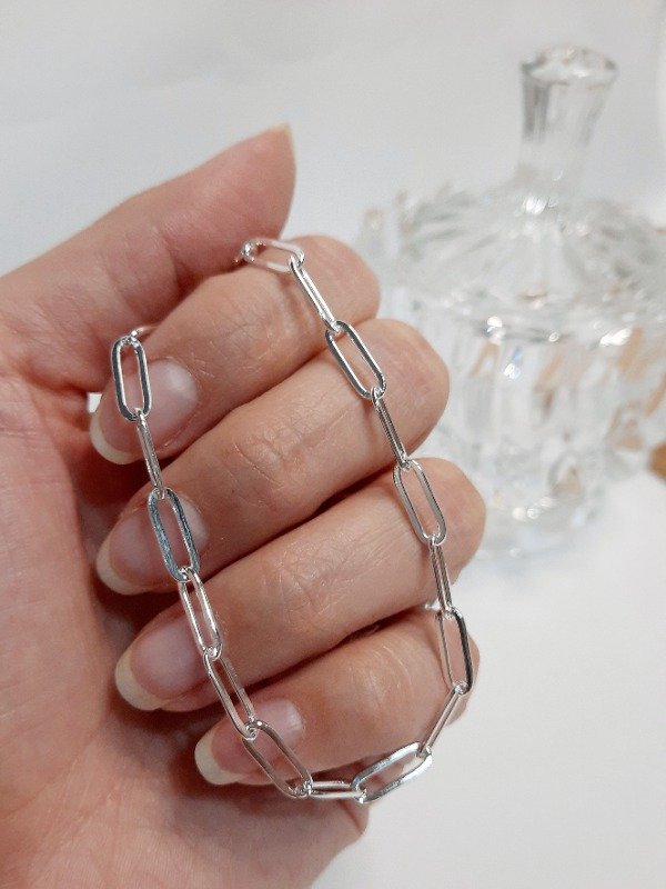 Producto - Cadena forcet alargada 40-45cm. Acero Blanco