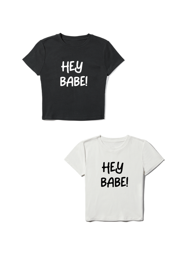 Baby tee Hey babe - Louis Tomlinson