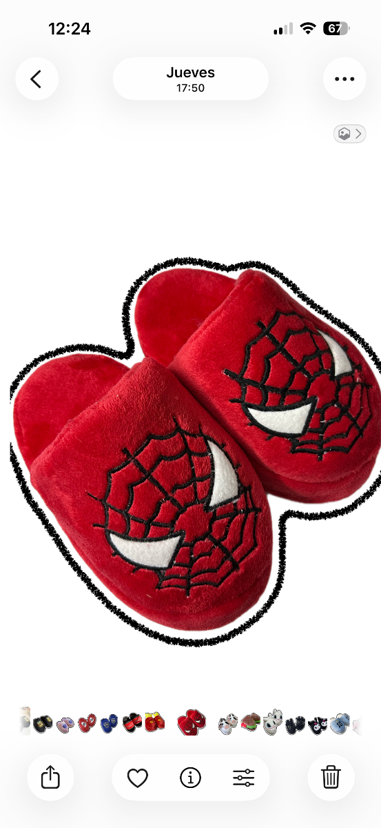 Producto - Pantuflas ARAÑA