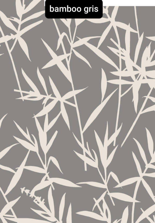 Producto - Gabardina Estampada Bamboo Gris