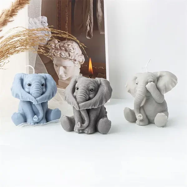 Producto - Molde silicona elefante oidos tapados