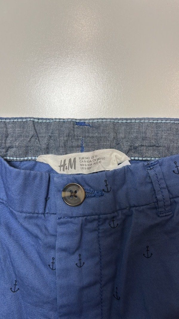Producto - Bermuda de vestir azul con anclas HyM 8 años - 3