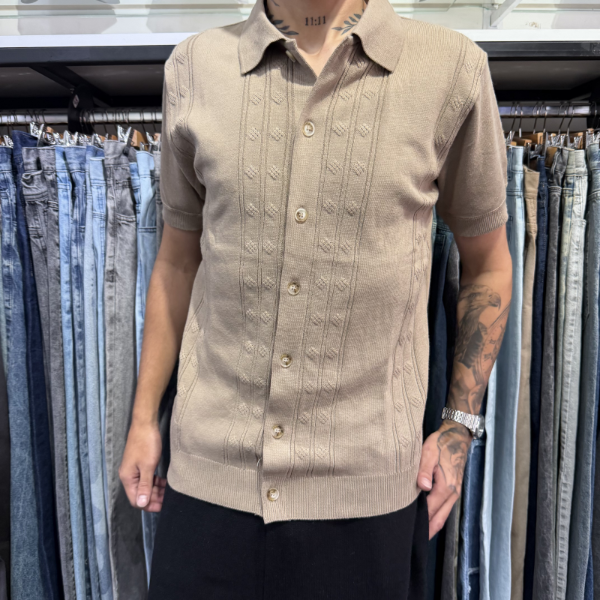 Producto - Camisa Tejida Beige