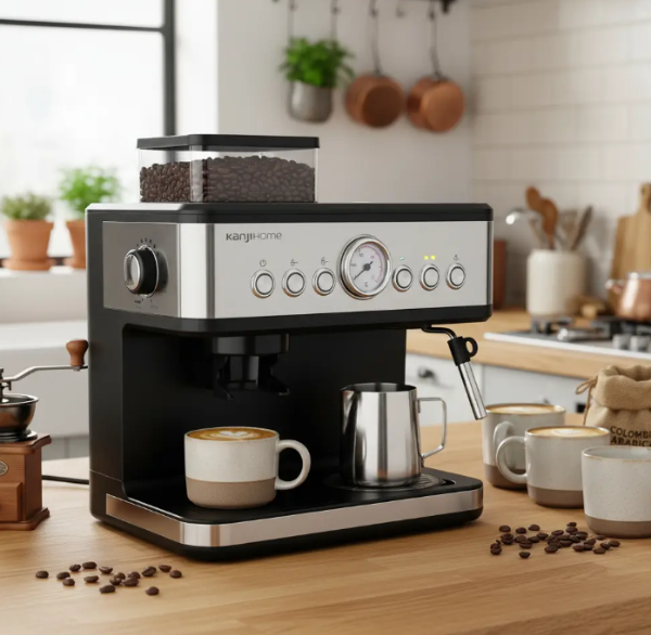 Producto - Cafetera Espresso Barista Kanji Kjh- Cfe1000sl 20 Bares Inox