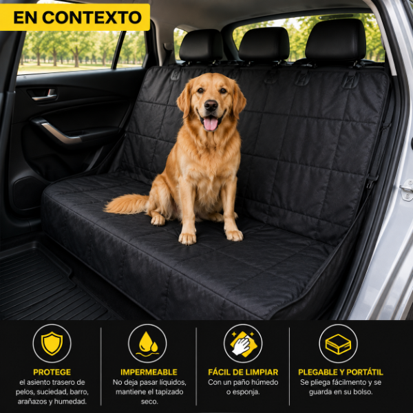 Producto - Cubre Asiento Trasero para mascotas Oregon pets - 1