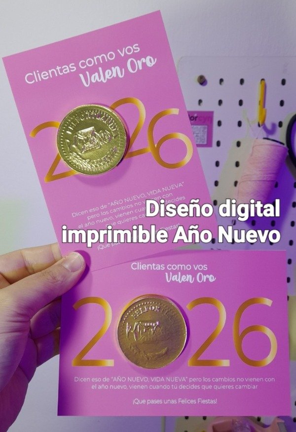 Producto - Tarjeta imprimible Clientas que valen oro fin de a