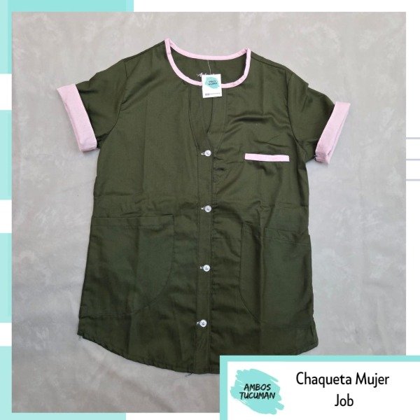 Producto - Chaqueta Eco Verde detalle Rosa