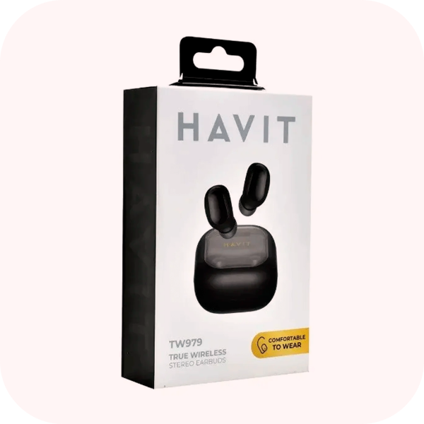 Producto - Auriculares  Havit  inalambricos TW979 bluetooth NEGRO - 2