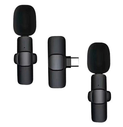 Producto - MICROFONO Dual Inalámbrico Corbatero GTC Mic 002 USB Tipo C - 0