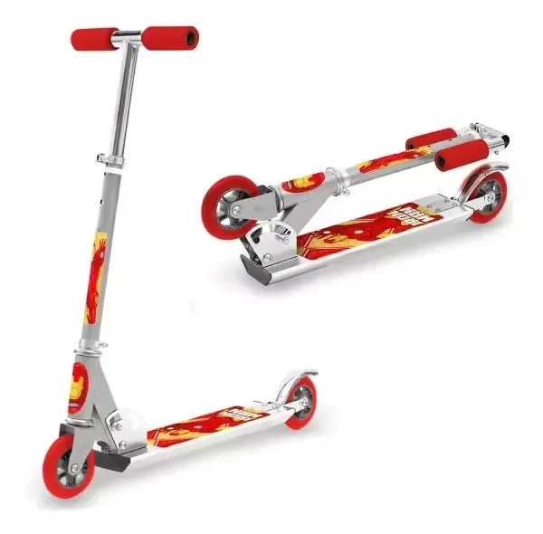 Producto - Monopatin Aluminio Plegable 2 Ruedas Rojo