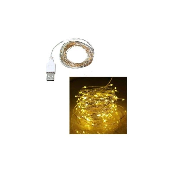 Producto - Luces Guirnalda Tira Alambre Micro 30 Leds 3 Metros A Usb