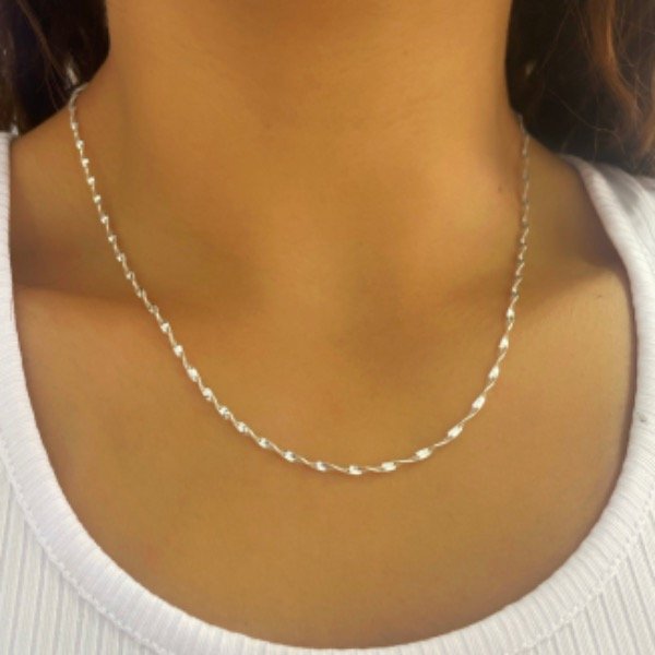 Producto - CADENA SINGAPUR DIAMANTADA 50CM