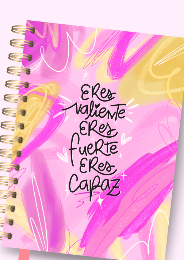 Producto - AGENDA COQUETTE DIARIA FUERTE Y CAPAZ