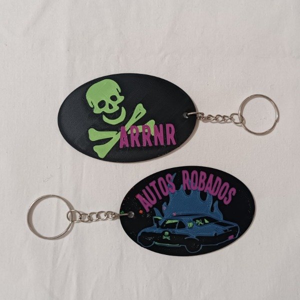 Producto - Llavero doble Autos Robados - Auto