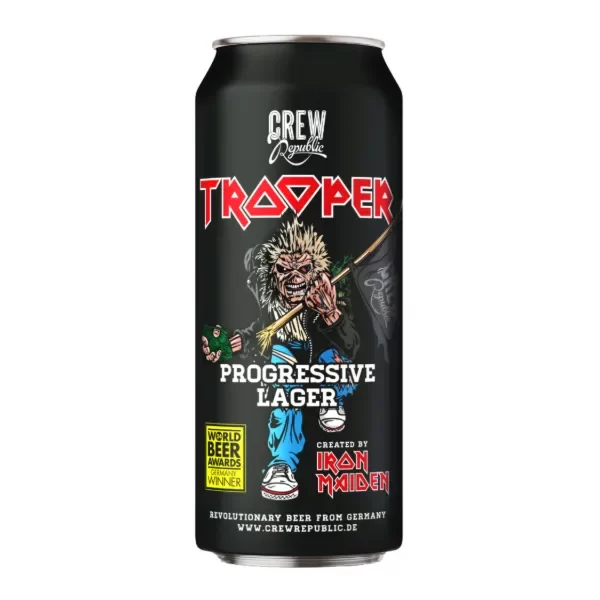 Producto - Cerveza Trooper Progressive Lager Iron Maiden Alemana Importada 500 ml - 0