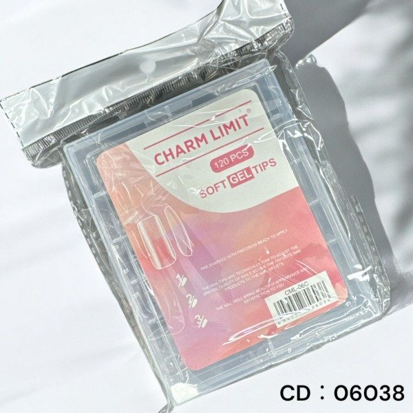 Producto - X120 TIPS CUADRADO CRISTAL CHARM LIMIT