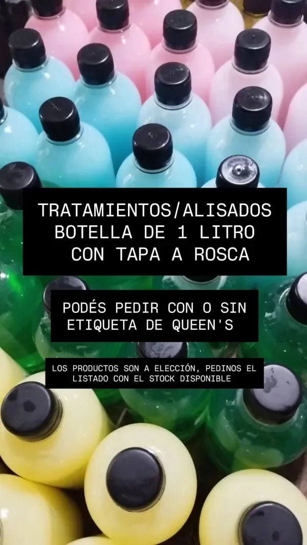 Producto - Alisados y tratamientos Queen's - botella de 1 litro cc x 12