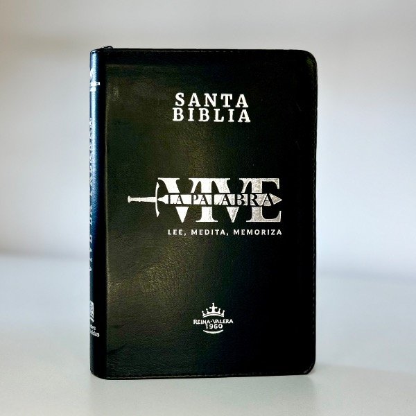 Producto - BIBLIA RVR1960 - VIVE - NEGRO CANTO PLATEADO